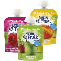 Illustration av Min frukt Smoothie Hallon blåbär Från 6m