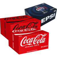 Illustration av Läsk 20-pack, Pepsi & Cola