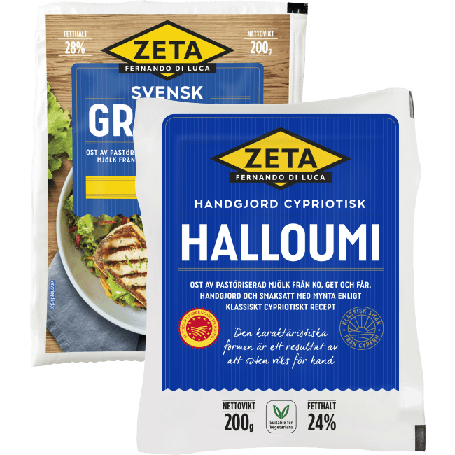 Illustration av Halloumi, Grillost