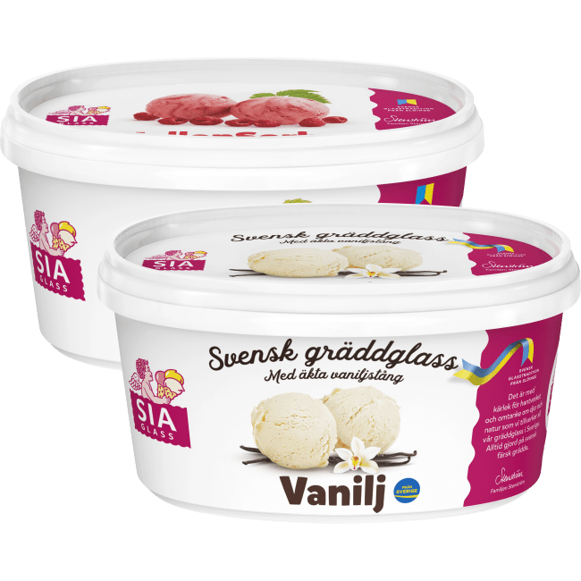 Illustration av Gräddglass, Sorbet