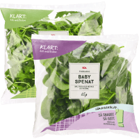 Illustration av Finbladiga sallater i påse