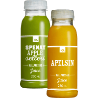 Illustration av Juice Apelsin Kallpressad