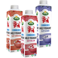 Illustration av Mild yoghurt smaksatt