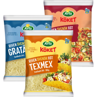 Illustration av Riven ost