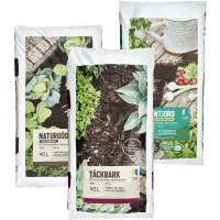 Illustration av Plantjord, Krav Plantjord, Naturgödsel, Täckbark