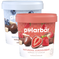 Illustration av Chokladdoppade bär