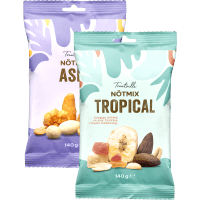 Illustration av Nötmix Tropical/Asia