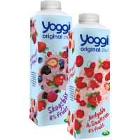 Illustration av Yoghurt, Olika sorter
