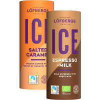 Illustration av Löfbergs iskaffe