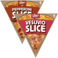 Illustration av Pizzaslice Vesuvio & Pepperoni