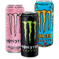 Illustration av Energidryck monster