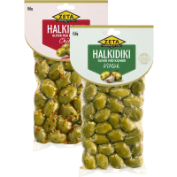 Illustration av Halkidiki Oliver med kärnor