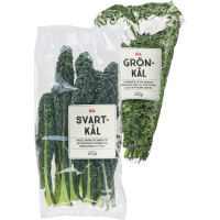 Illustration av Svartkål i påse, grönkål i påse