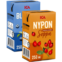 Illustration av Nypon-/Blåbärssoppa