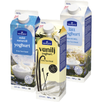 Illustration av Mild Yoghurt naturell & vanilj