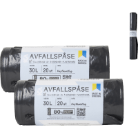 Illustration av Sopsäck svart 10p/Avfallspåsar 30l