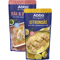 Illustration av Citronsås/Räk & Dillsås