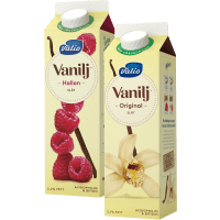 Illustration av Smaksatt yoghurt