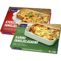 Illustration av Familjelasagne