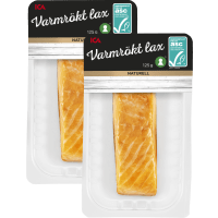 Illustration av Varmrökt lax