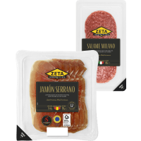 Illustration av Salami, Serrano, Prosciutto crudo
