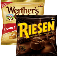Illustration av Werthers gräddkola, Riesenpåsar