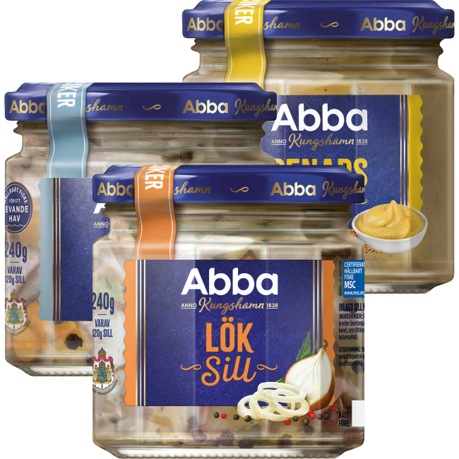 Illustration av Sill i glas