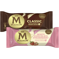 Illustration av Magnum Classic/White chocolate strawberry