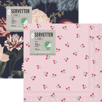 Illustration av Servett 33cm mönstrad