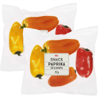 Illustration av Snackpaprika i påse