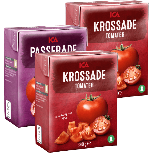 Illustration av Krossade, passerade tomater