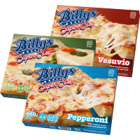 Illustration av Super Size Billys Pizza