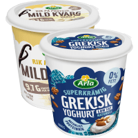 Illustration av Grekisk Yoghurt/ Mild Kvarg