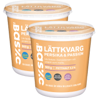 Illustration av Kvarg Persika & Passion 0,2%