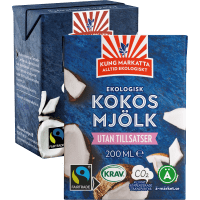 Illustration av Kokosmjölk, kokosgrädde