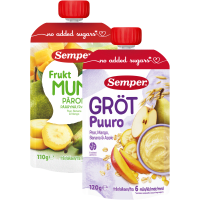 Illustration av Fruktmums & gröt