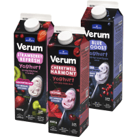 Illustration av Yoghurt 3% Strawberry Refresh