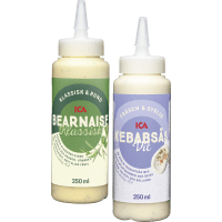 Illustration av Kebabsås vit och bearnaisesås