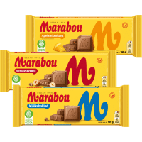 Illustration av Marabou olika sorter