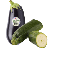 Illustration av Aubergine, Zucchini