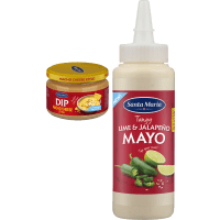 Illustration av Dip, toppingsås