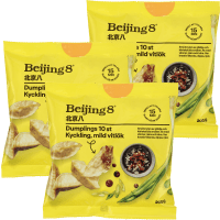 Illustration av Dumpling kyckling mild vitlök