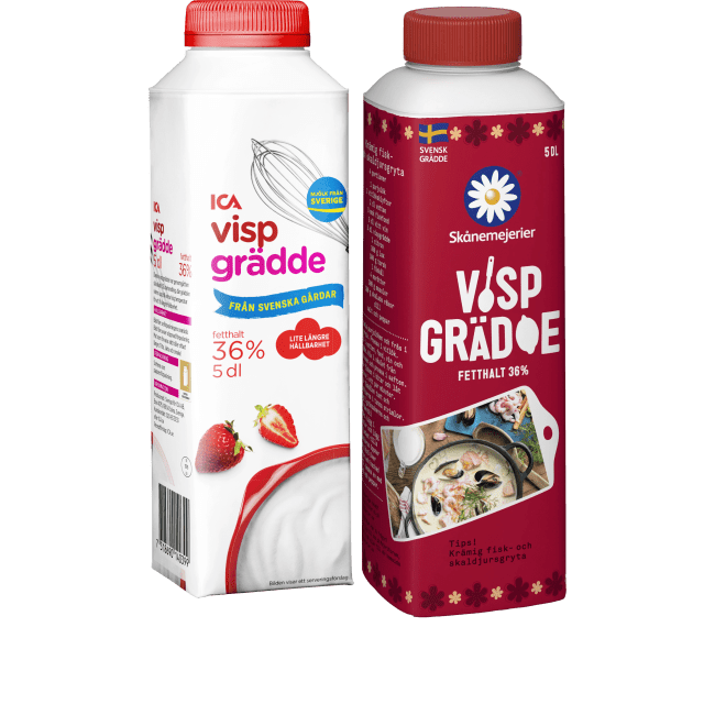 Illustration av Vispgrädde
