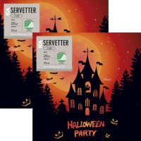 Illustration av Servett Halloween