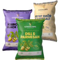 Illustration av Chips Sourcream & black galic