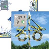 Illustration av Servetter mönstrade 33cm