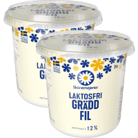 Illustration av Laktosfri gräddfil