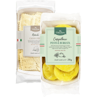 Illustration av Färsk fylld pasta