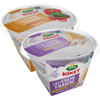 Illustration av Smaksatt Crème fraiche Arla