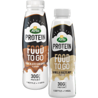 Illustration av Måltidsshake Protein Food To Go Vanilj Hasselnöt ®